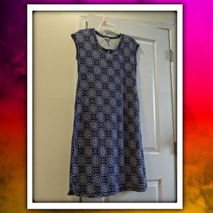T by Talbots - Blue Sleeveless Dress - Size M
